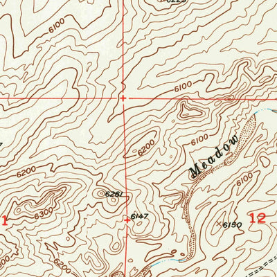United States Geological Survey Poison Spider, WY (1951, 24000-Scale) digital map
