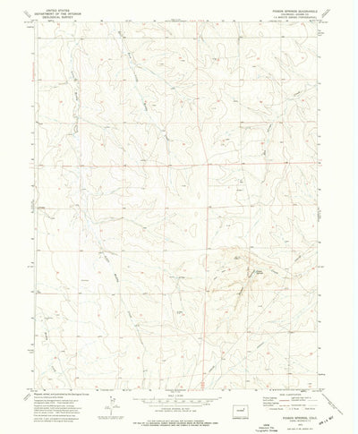 United States Geological Survey Poison Springs, CO (1973, 24000-Scale) digital map