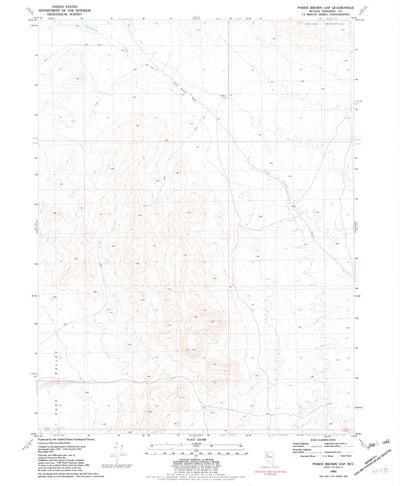 United States Geological Survey Poker Brown Gap, NV (1981, 24000-Scale) digital map