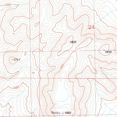 United States Geological Survey Poker Brown Gap, NV (1981, 24000-Scale) digital map
