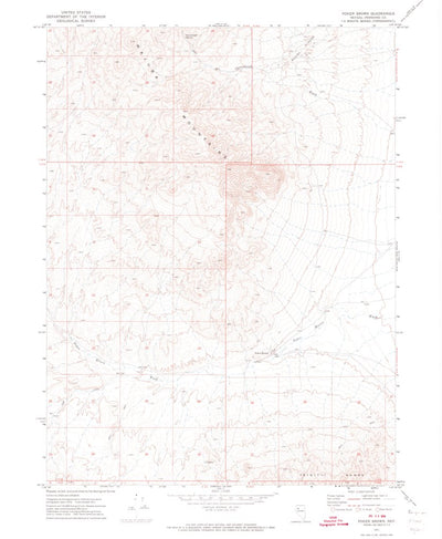 United States Geological Survey Poker Brown, NV (1971, 24000-Scale) digital map