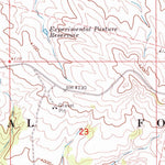 United States Geological Survey Poker Jim Butte, MT (1966, 24000-Scale) digital map