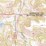 United States Geological Survey Poker Jim Butte, MT (1966, 24000-Scale) digital map