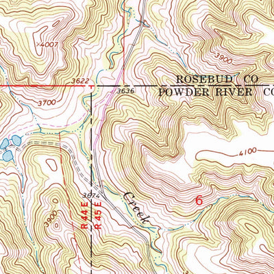 United States Geological Survey Poker Jim Butte, MT (1966, 24000-Scale) digital map