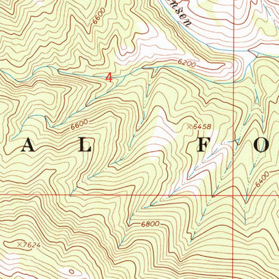 United States Geological Survey Poker Peak, ID (1966, 24000-Scale) digital map