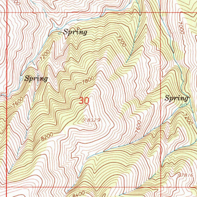United States Geological Survey Poker Peak, ID (1966, 24000-Scale) digital map