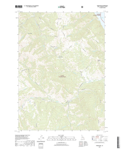 United States Geological Survey Poker Peak, ID (2020, 24000-Scale) digital map