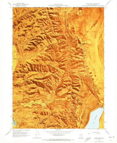 United States Geological Survey Pokes Point, UT (1968, 24000-Scale) digital map