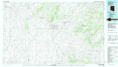 United States Geological Survey Polacca, AZ (1982, 100000-Scale) digital map