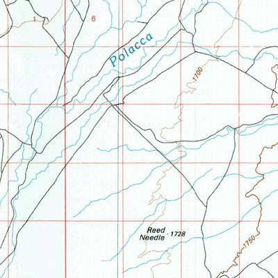 United States Geological Survey Polacca, AZ (1982, 100000-Scale) digital map