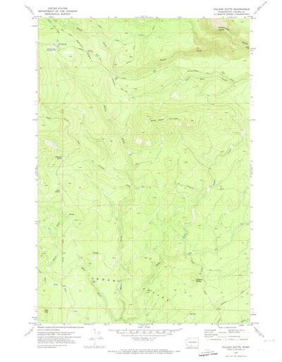 United States Geological Survey Poland Butte, WA (1970, 24000-Scale) digital map