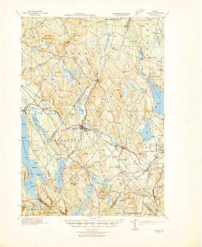 United States Geological Survey Poland, ME (1942, 62500-Scale) digital map
