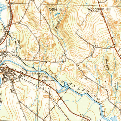United States Geological Survey Poland, ME (1942, 62500-Scale) digital map