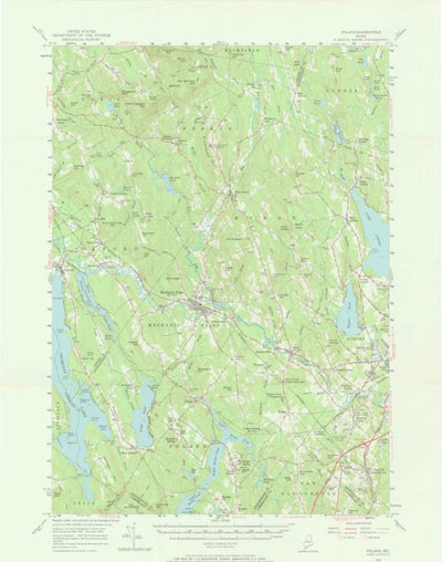 United States Geological Survey Poland, ME (1956, 62500-Scale) digital map