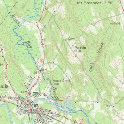 United States Geological Survey Poland, ME (1956, 62500-Scale) digital map