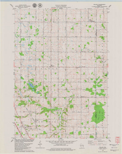United States Geological Survey Poland, WI (1978, 24000-Scale) digital map