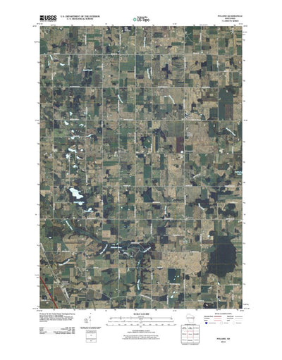 United States Geological Survey Poland, WI (2010, 24000-Scale) digital map