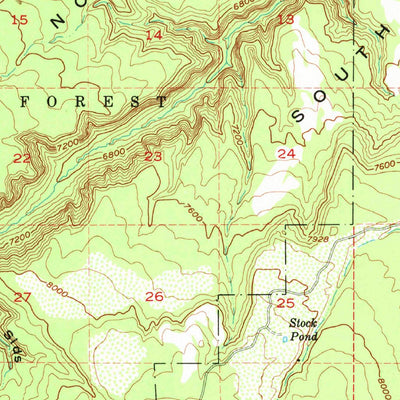 United States Geological Survey Polar Mesa, UT-CO (1954, 62500-Scale) digital map