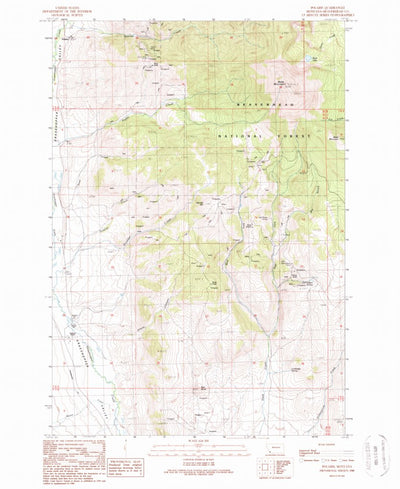 United States Geological Survey Polaris, MT (1988, 24000-Scale) digital map