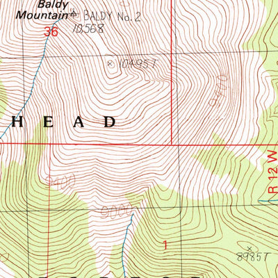 United States Geological Survey Polaris, MT (1988, 24000-Scale) digital map
