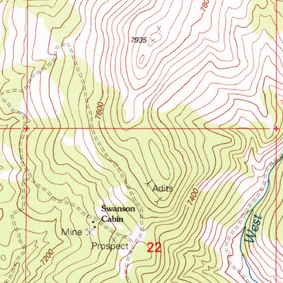 United States Geological Survey Polaris, MT (1997, 24000-Scale) digital map