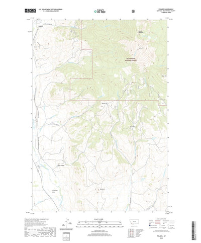 United States Geological Survey Polaris, MT (2020, 24000-Scale) digital map