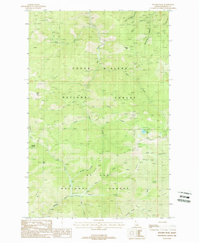 United States Geological Survey Polaris Peak, ID (1988, 24000-Scale) digital map