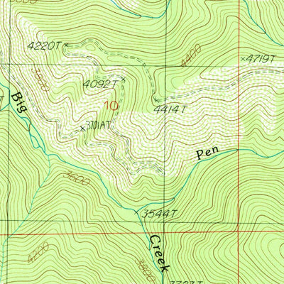United States Geological Survey Polaris Peak, ID (1988, 24000-Scale) digital map