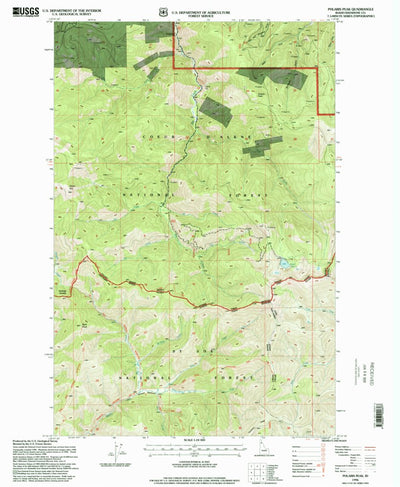 United States Geological Survey Polaris Peak, ID (1996, 24000-Scale) digital map