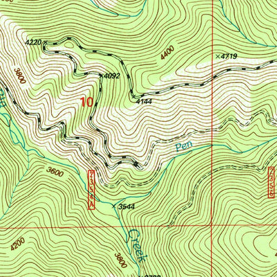 United States Geological Survey Polaris Peak, ID (1996, 24000-Scale) digital map