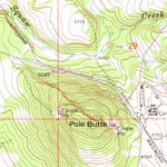 United States Geological Survey Pole Butte, OR (1966, 24000-Scale) digital map