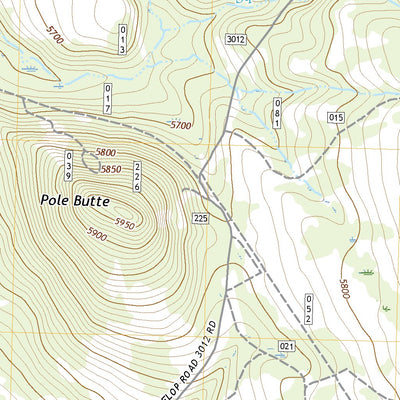 United States Geological Survey Pole Butte, OR (2020, 24000-Scale) digital map