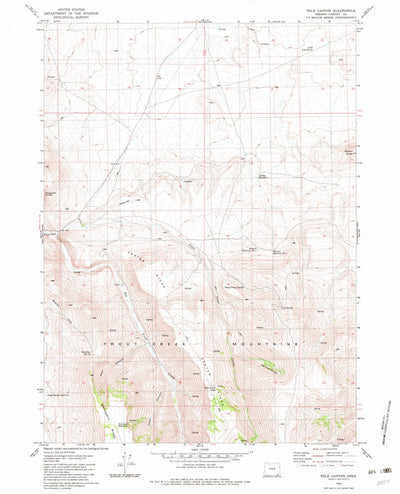 United States Geological Survey Pole Canyon, OR (1982, 24000-Scale) digital map