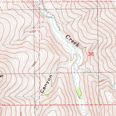 United States Geological Survey Pole Canyon, OR (1982, 24000-Scale) digital map