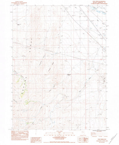 United States Geological Survey Pole Creek, NV (1983, 24000-Scale) digital map