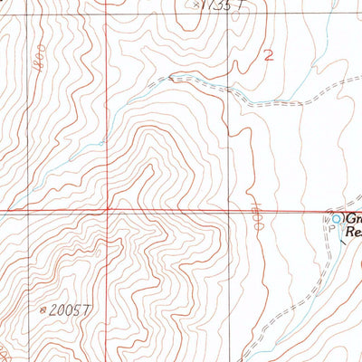 United States Geological Survey Pole Creek, NV (1983, 24000-Scale) digital map