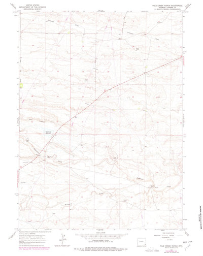 United States Geological Survey Pole Creek Ranch, WY (1963, 24000-Scale) digital map