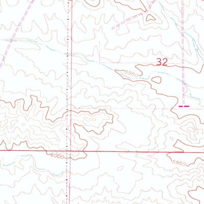 United States Geological Survey Pole Creek Ranch, WY (1963, 24000-Scale) digital map