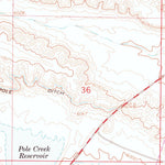 United States Geological Survey Pole Creek Ranch, WY (1963, 24000-Scale) digital map