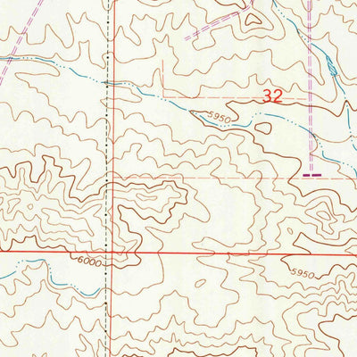 United States Geological Survey Pole Creek Ranch, WY (1991, 24000-Scale) digital map