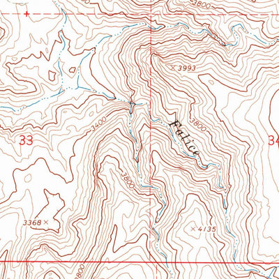 United States Geological Survey Pole Creek Top, OR-ID (1967, 24000-Scale) digital map