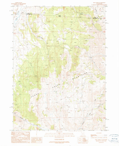 United States Geological Survey Pole Creek, UT-ID (1990, 24000-Scale) digital map