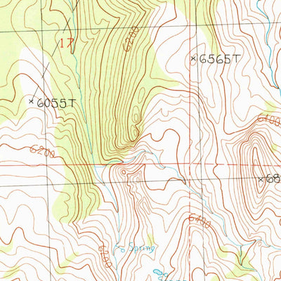 United States Geological Survey Pole Creek, UT-ID (1990, 24000-Scale) digital map