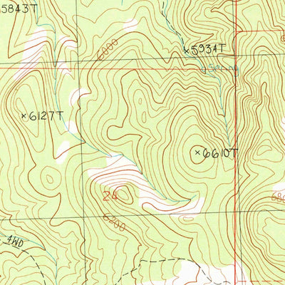 United States Geological Survey Pole Creek, UT-ID (1990, 24000-Scale) digital map