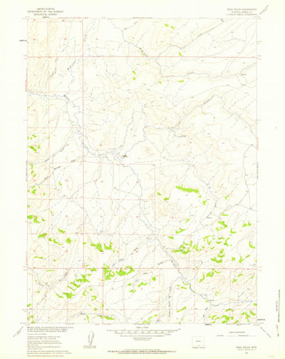 United States Geological Survey Pole Gulch, WY (1961, 24000-Scale) digital map