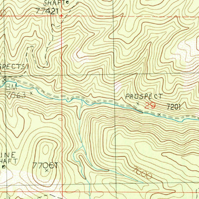 United States Geological Survey Pole Mountain, UT (1987, 24000-Scale) digital map