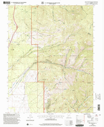 United States Geological Survey Pole Mountain, UT (2001, 24000-Scale) digital map