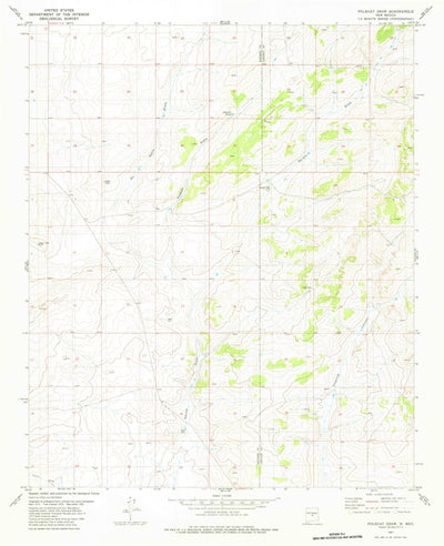 United States Geological Survey Polecat Draw, NM (1981, 24000-Scale) digital map