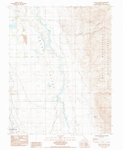 United States Geological Survey Poleta Canyon, CA (1984, 24000-Scale) digital map