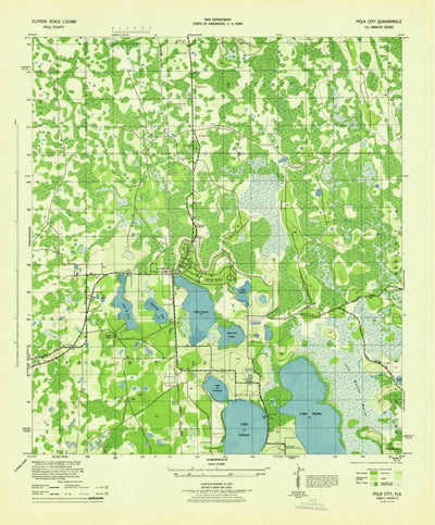 United States Geological Survey Polk City, FL (1944, 31680-Scale) digital map